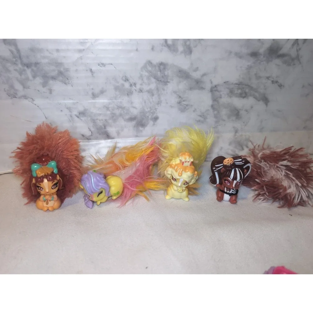 4x Whiffies Ice Cream Shop Toy Figure Skunk - Popcorn Penny + Others